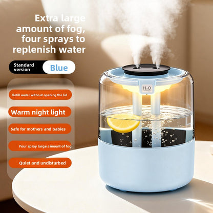 USB Air Humidifier with Dual Spray and UV Sterilization