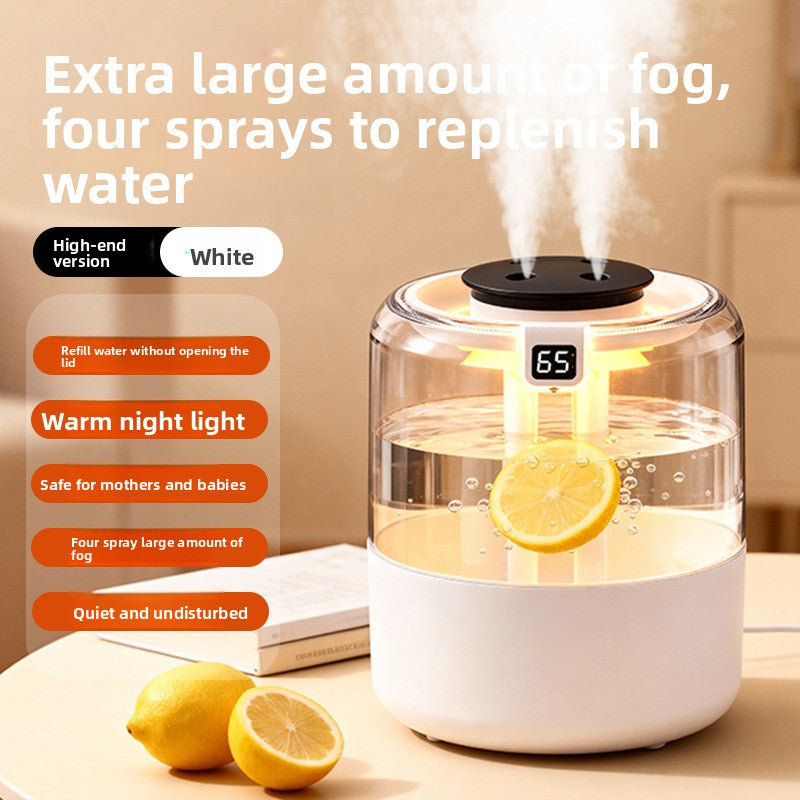 USB Air Humidifier with Dual Spray and UV Sterilization