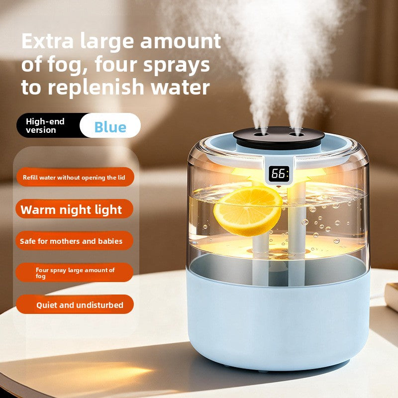 USB Air Humidifier with Dual Spray and UV Sterilization