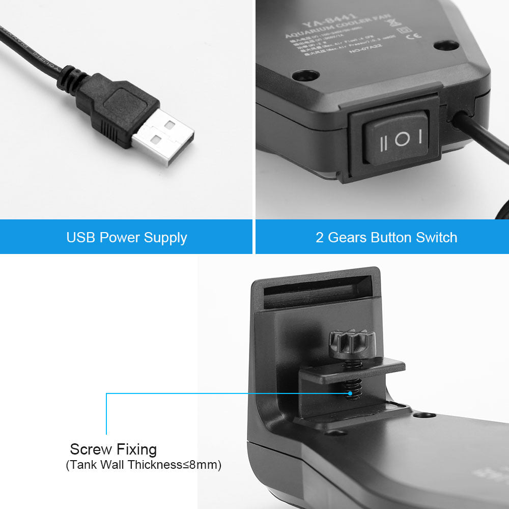 USB aquarium fan