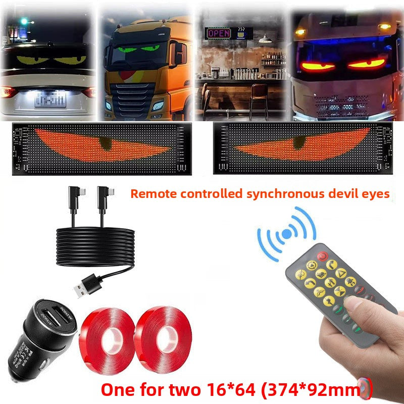 USB Bluetooth Flexible LED Car Display Screen