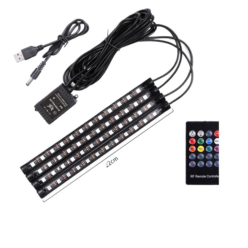 USB Car Interior Ambient Lighting with Music Sync