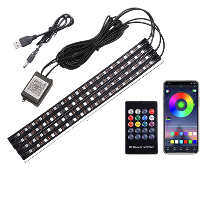 USB Car Interior Ambient Lighting with Music Sync