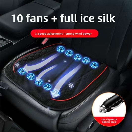USB Car Seat Cooling Cushion with Ventilation Fans