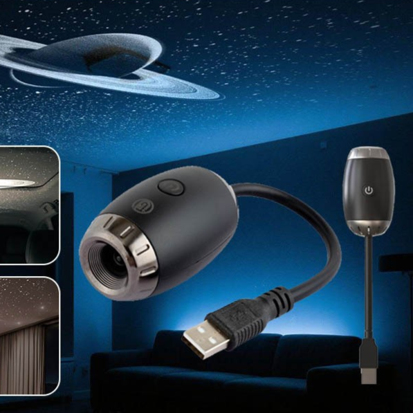USB Car Starry Projection Light