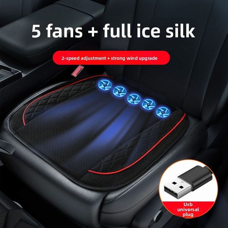 USB Car Ventilated Cooling Seat Cushion with Fans
