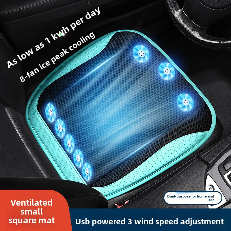 USB Car Ventilated Seat Cushion with Fan