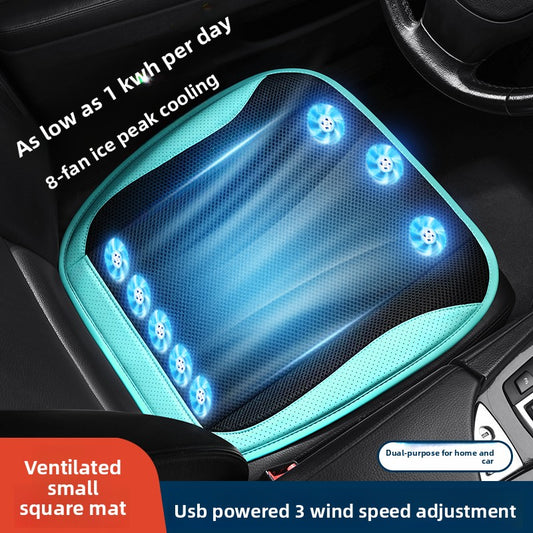 USB Car Ventilated Seat Cushion with Fan