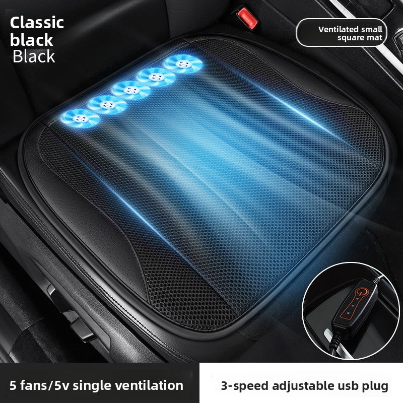 USB Car Ventilated Seat Cushion with Fan