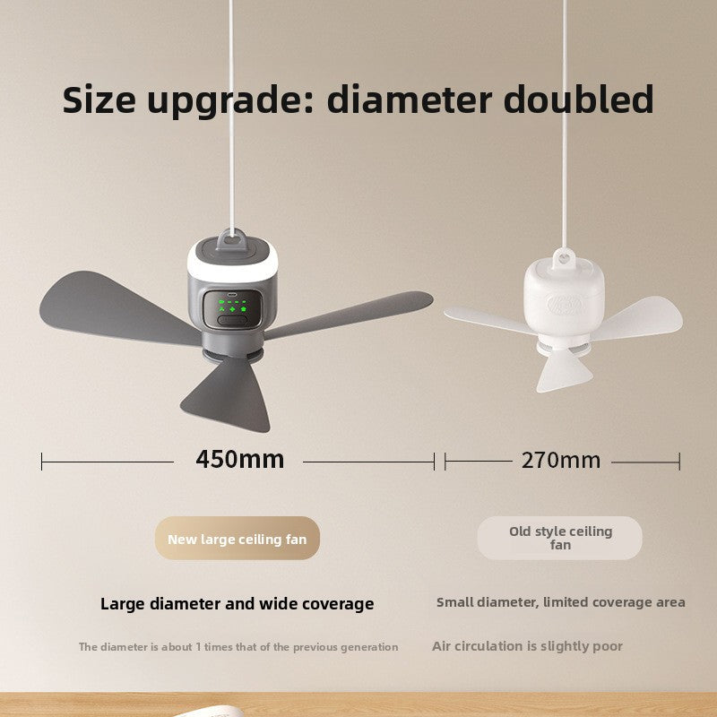 USB-Charged Mini Hanging Fan