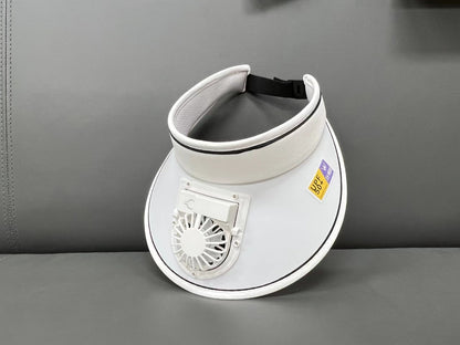 USB Charging Fan Sun Hat Adjustable Brim Summer Unisex