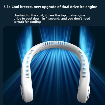 USB Charging Hanging Neck Fan Portable Mini Electric Fan