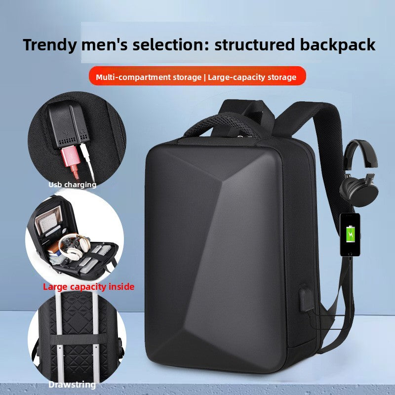USB Charging Hard Shell Backpack for Business Travel