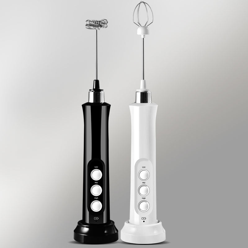 USB Charging Milk Frother and Egg Beater Set
