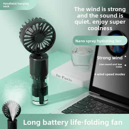 Usb charging portable hydrating mini fan