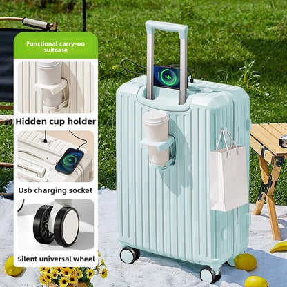 USB Charging Travel Suitcase