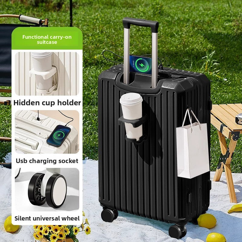 USB Charging Travel Suitcase