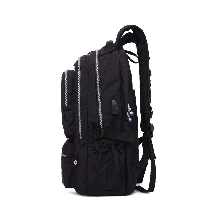 USB Charging Water-Repellent Nylon Laptop Backpack