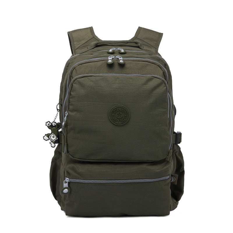 USB Charging Water-Repellent Nylon Laptop Backpack