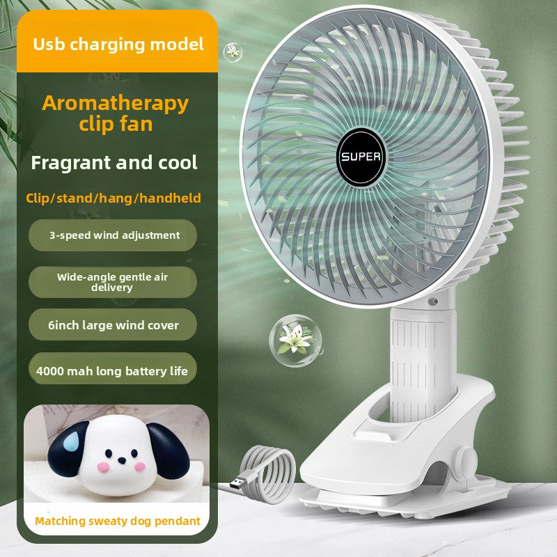 USB Clip Desk Fan with Adjustable Speeds