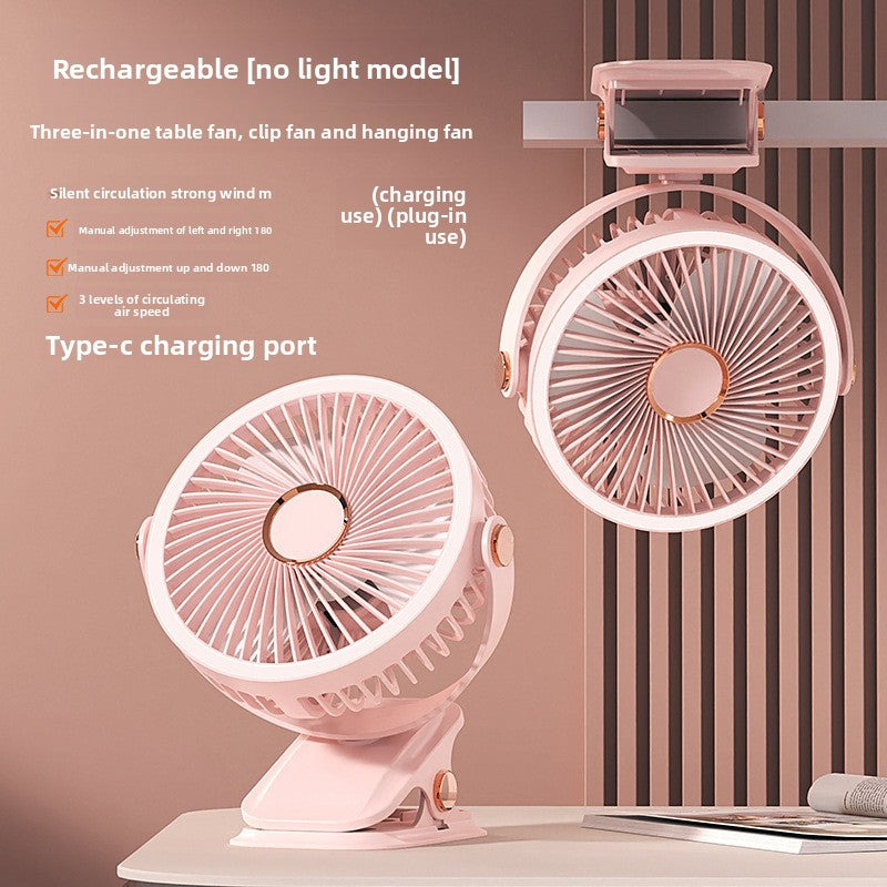 USB Clip Desk Fan with Adjustable Speeds