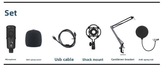 USB condenser microphone suit