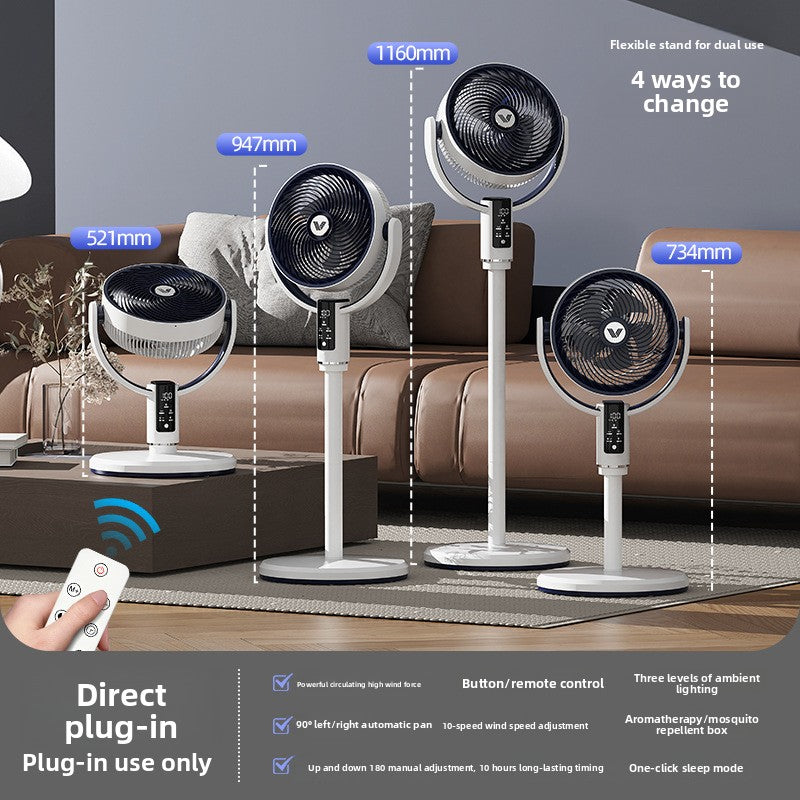 USB Desk Fan with Remote Control