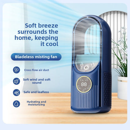 USB Desktop Bladeless Fan with Humidifier
