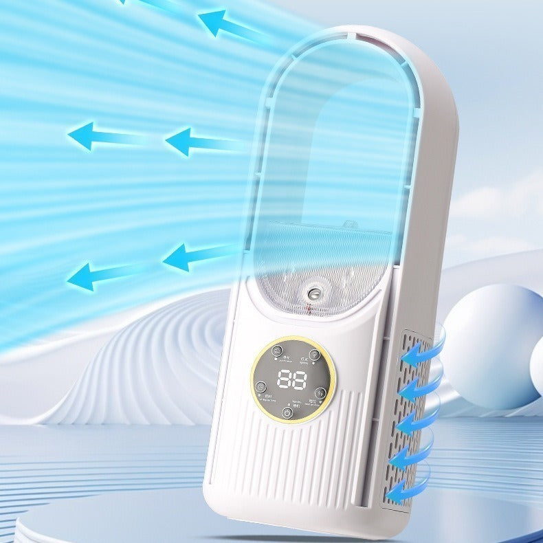 USB Desktop Bladeless Fan with Humidifier
