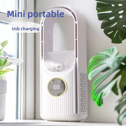USB Desktop Bladeless Fan with Humidifier