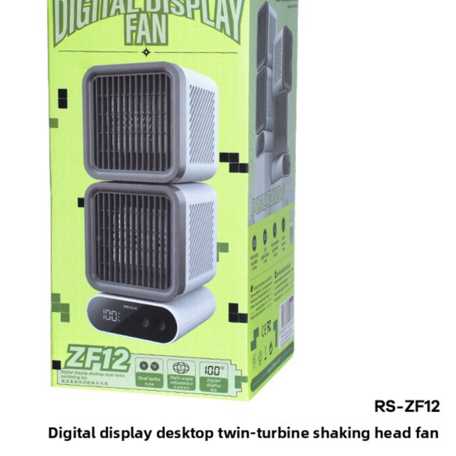 USB Desktop Fan with Digital Display