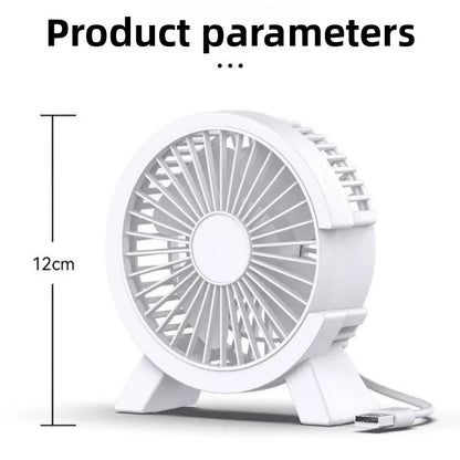 USB Desktop Mini Fan Ultra Quiet Portable Office Desk Fan