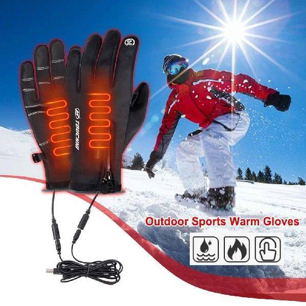 USB Electric Heated Touch Screen Gloves