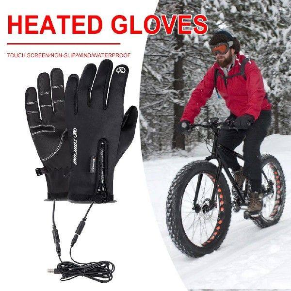 USB Electric Heated Touch Screen Gloves
