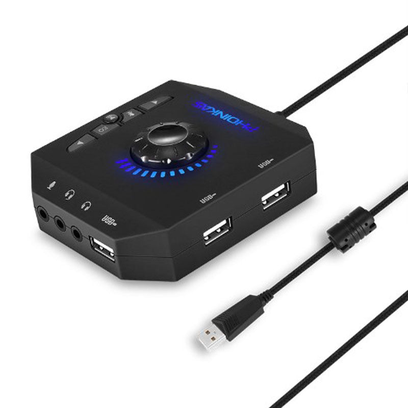 USB External Sound Card Converter with Headphone Interface