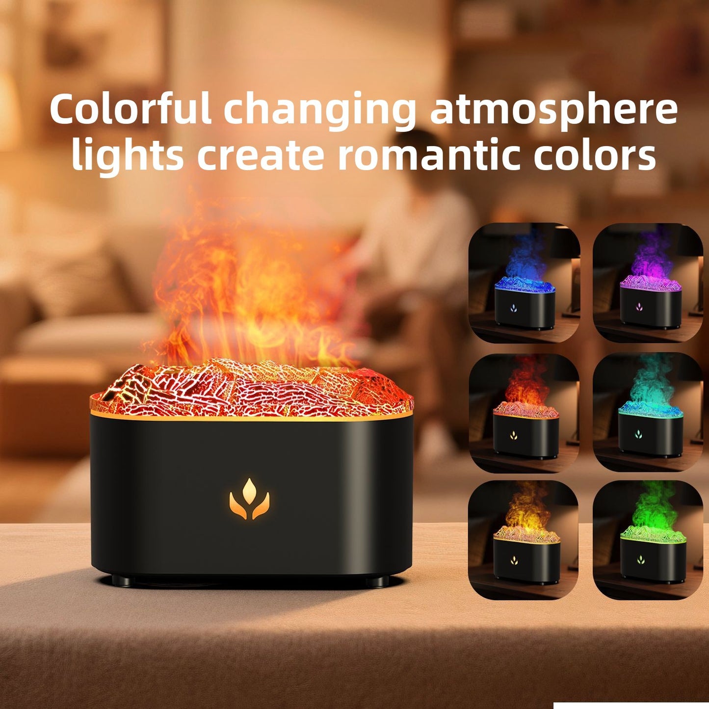 USB Flame Aroma Diffuser with Humidifier