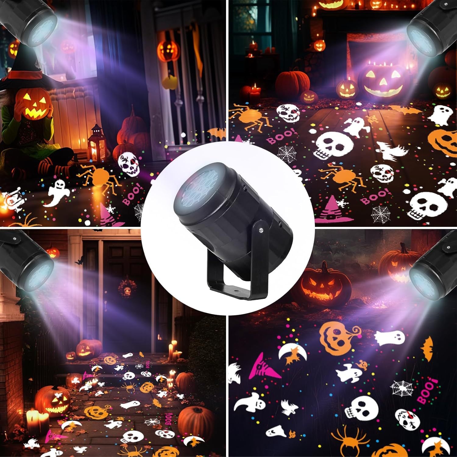 USB Halloween Projector Light for Home Party Decoration