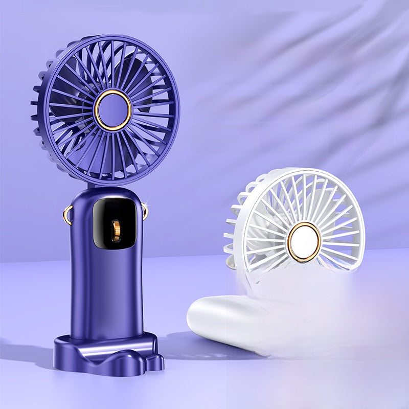 USB Handheld Fan Digital Display Small Fan