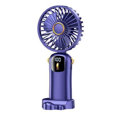 USB Handheld Fan Digital Display Small Fan
