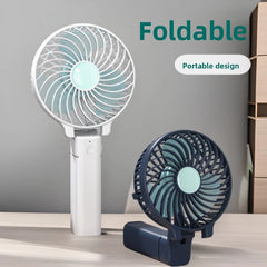 white handheld fan foldable