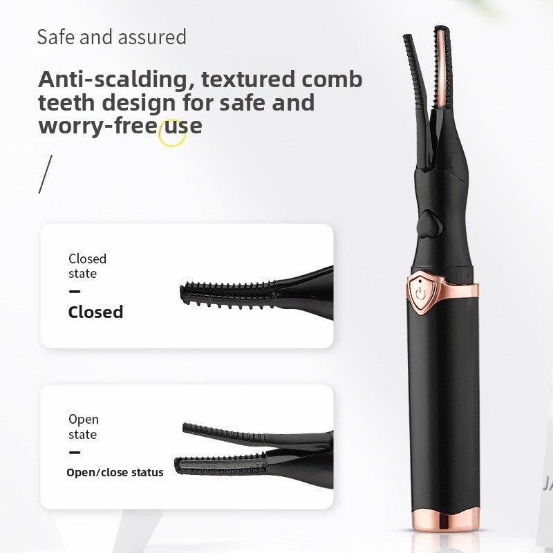 USB Heated Eyelash Curler with Adjustable Temperature