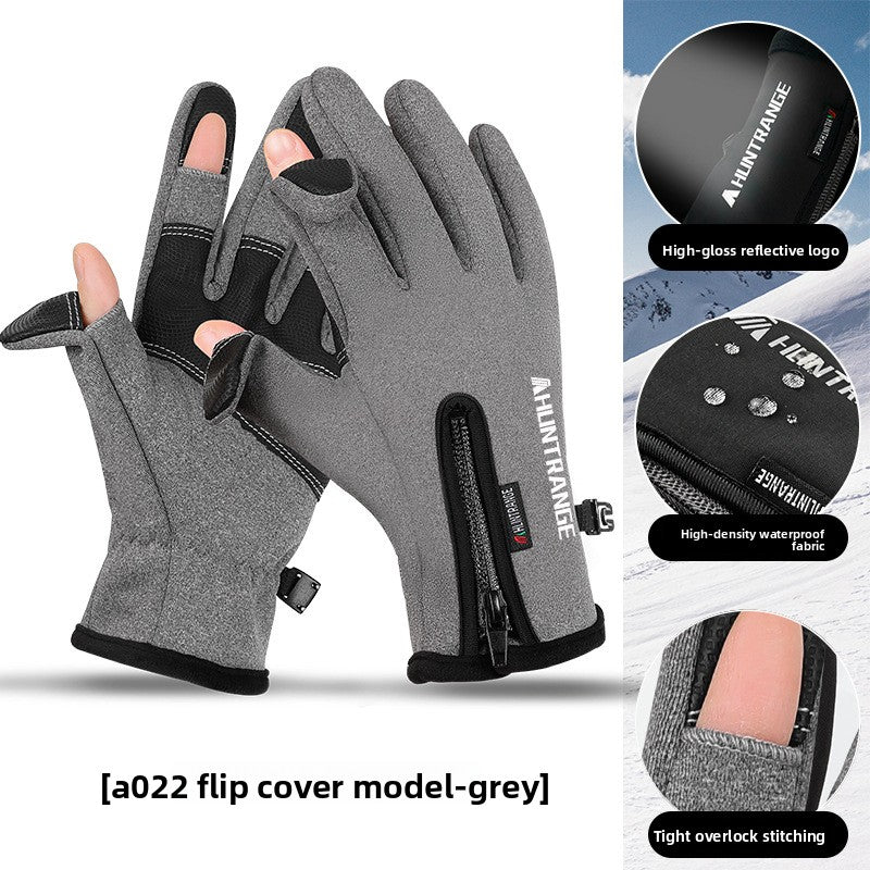 USB Heated Gloves Windproof Waterproof Reflective