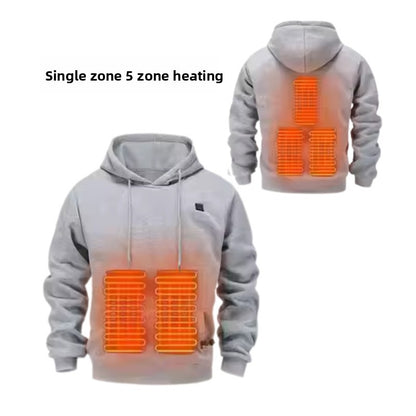 USB Heated Hooded Sweatshirt for Men