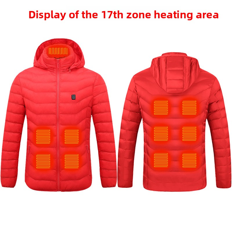 USB Heated Jacket with Adjustable Temperature for Men and Women