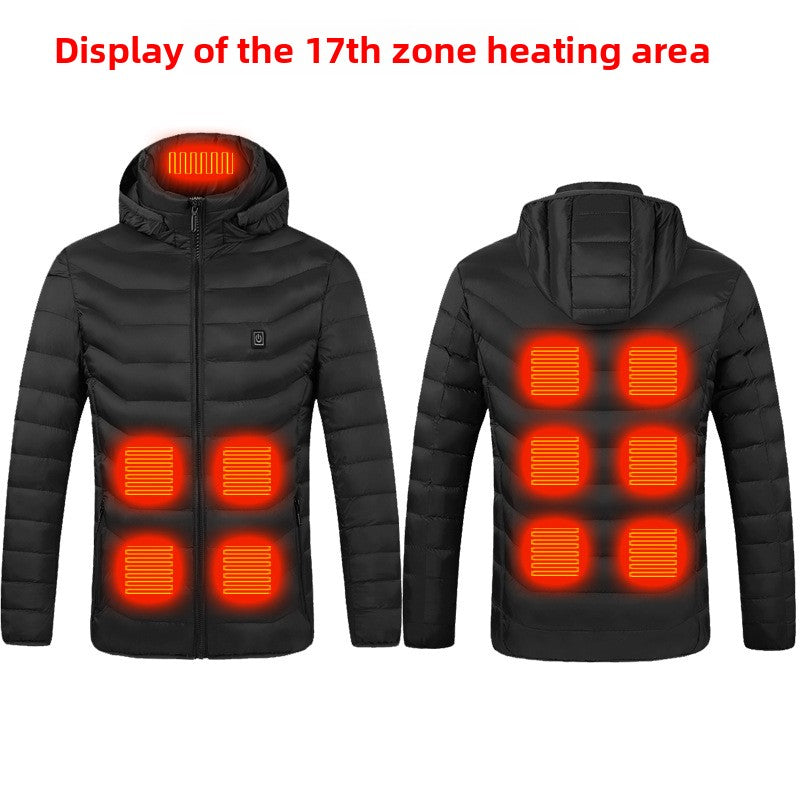 USB Heated Jacket with Adjustable Temperature for Men and Women