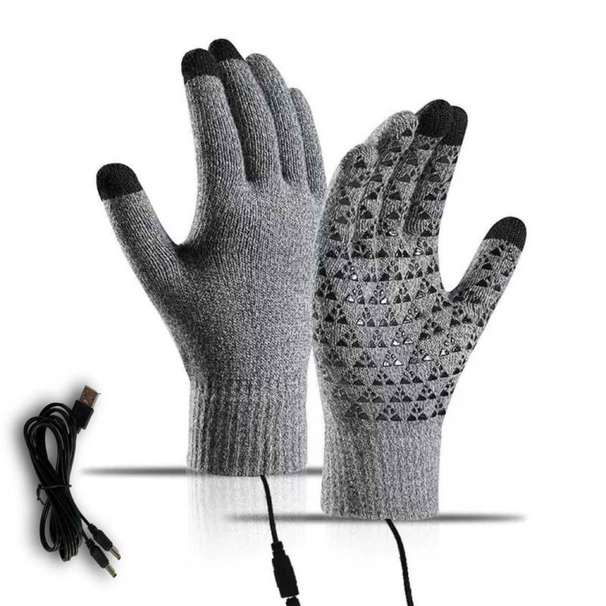 USB Heating Fingerless Gloves