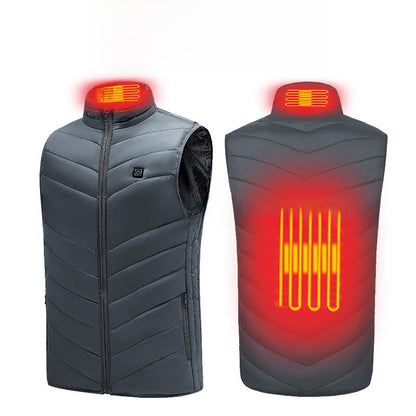 USB Heating Vest with Multiple Warm Zones