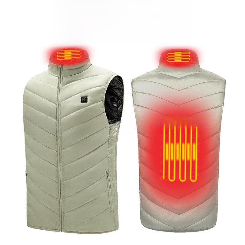 USB Heating Vest with Multiple Warm Zones