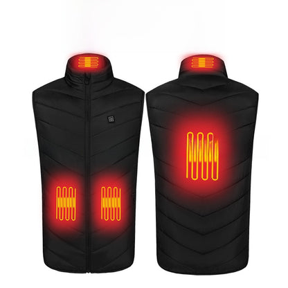 USB Heating Vest with Multiple Warm Zones