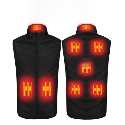 USB Heating Vest with Multiple Warm Zones